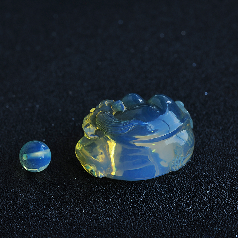 多米蓝珀吊坠-红掌柜