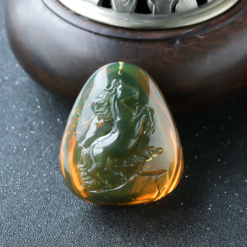 墨西哥蓝珀 - 红掌柜珠宝