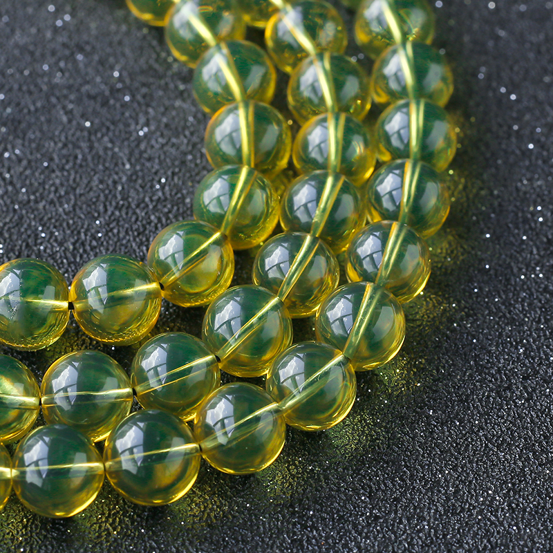 3A净水蓝珀佛珠 - 红掌柜珠宝