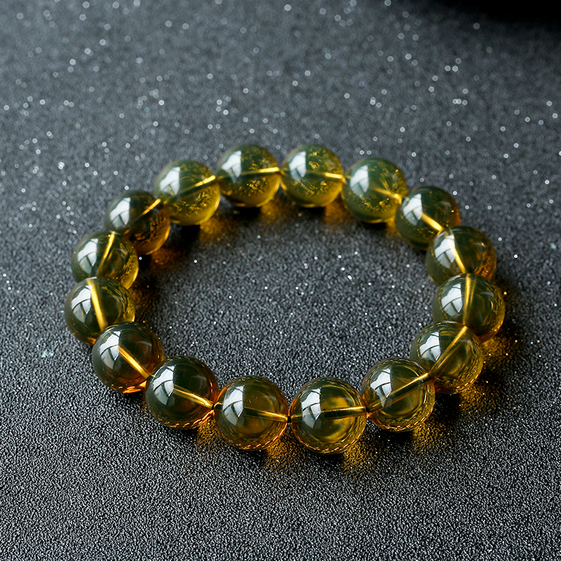 净水蓝珀手串 - 红掌柜珠宝