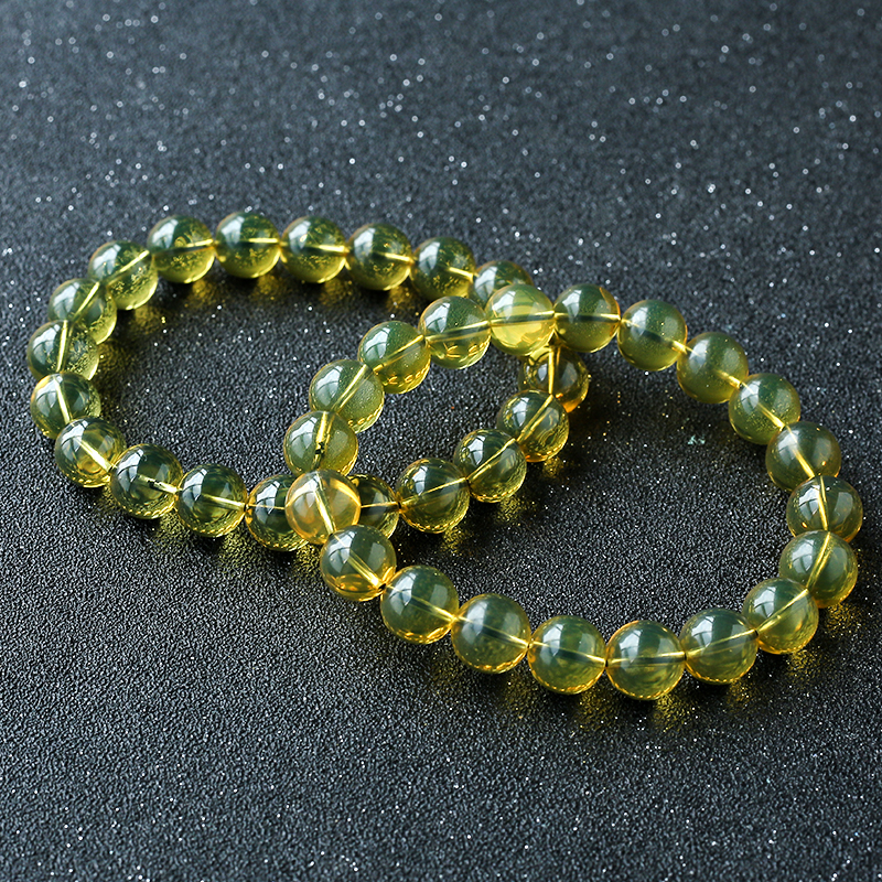 3A净水蓝珀手串 - 红掌柜珠宝