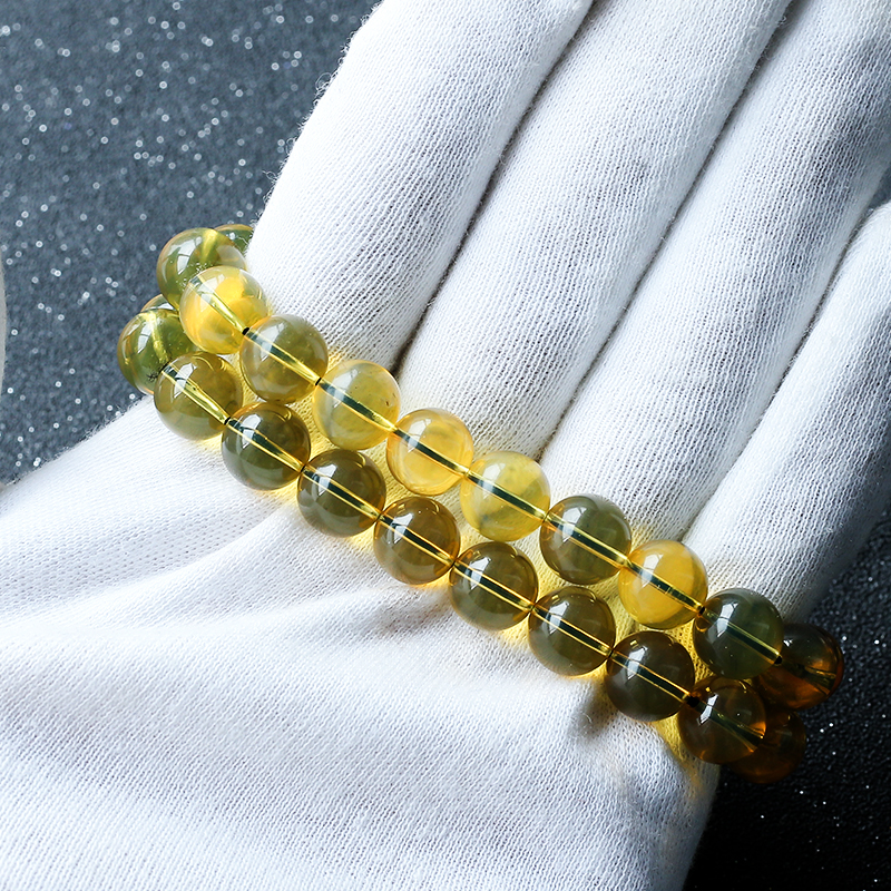 3A净水蓝珀手串 - 红掌柜珠宝