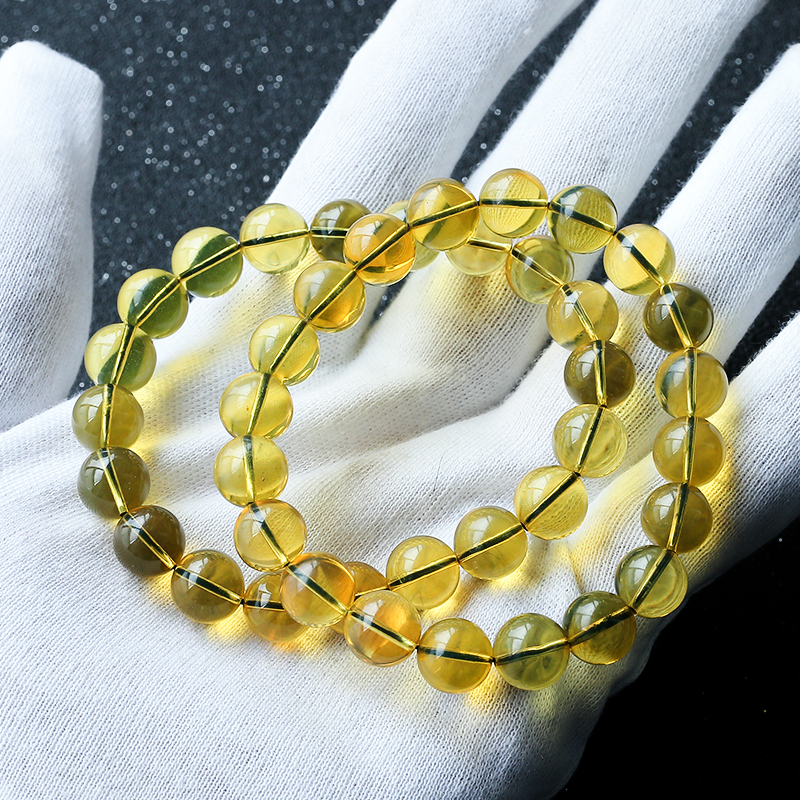 3A净水蓝珀手串 - 红掌柜珠宝