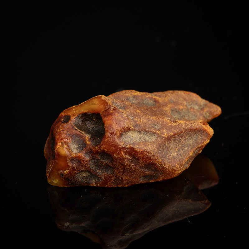 天然波罗的海带皮蜜蜡原矿-红掌柜