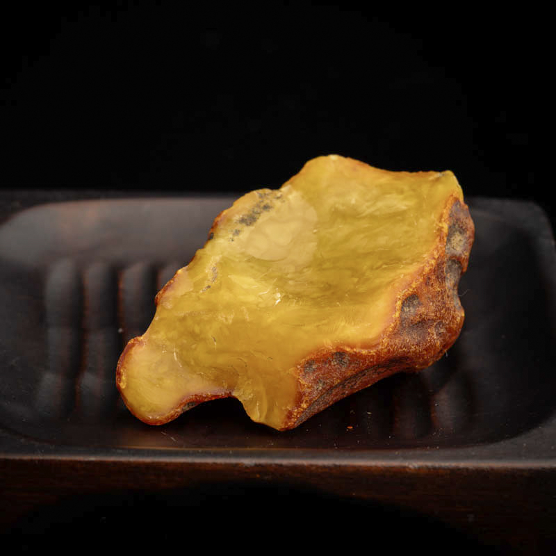 天然带皮蜜蜡原矿-红掌柜