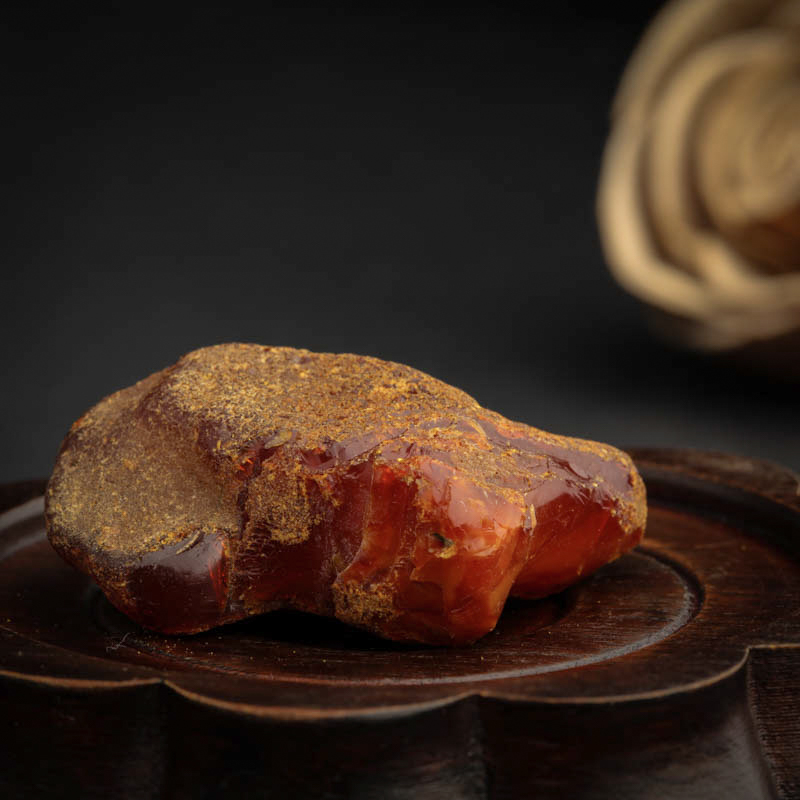 带皮蜜蜡原矿-红掌柜