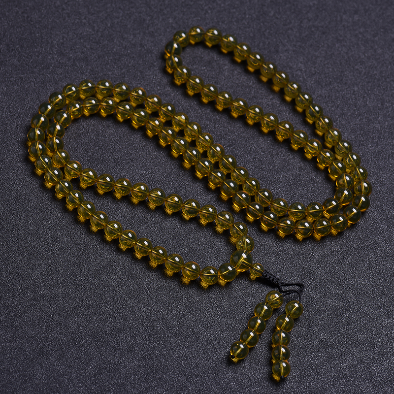 琥珀108佛珠-红掌柜