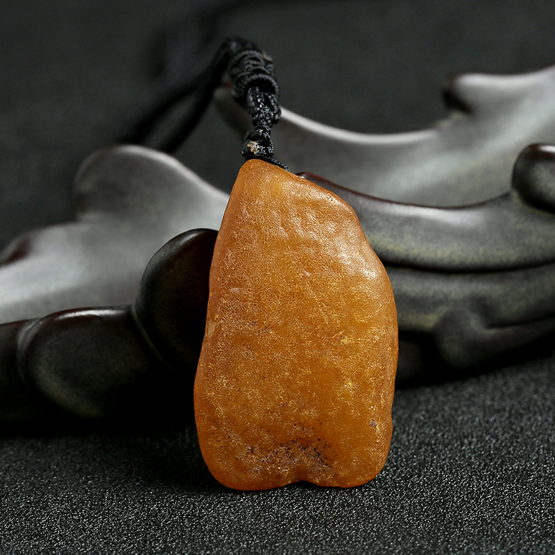 天然琥珀随形挂件 - 红掌柜珠宝