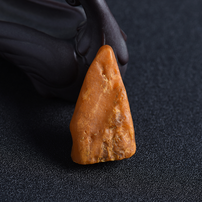 琥珀原石随形吊坠-红掌柜珠宝