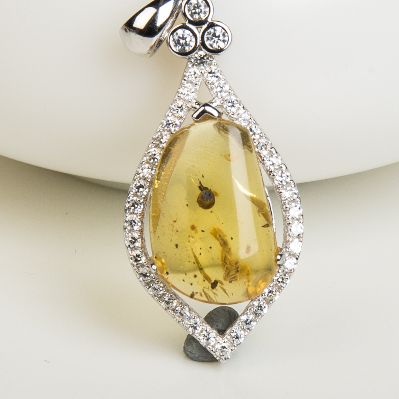 琥珀吊坠-红掌柜