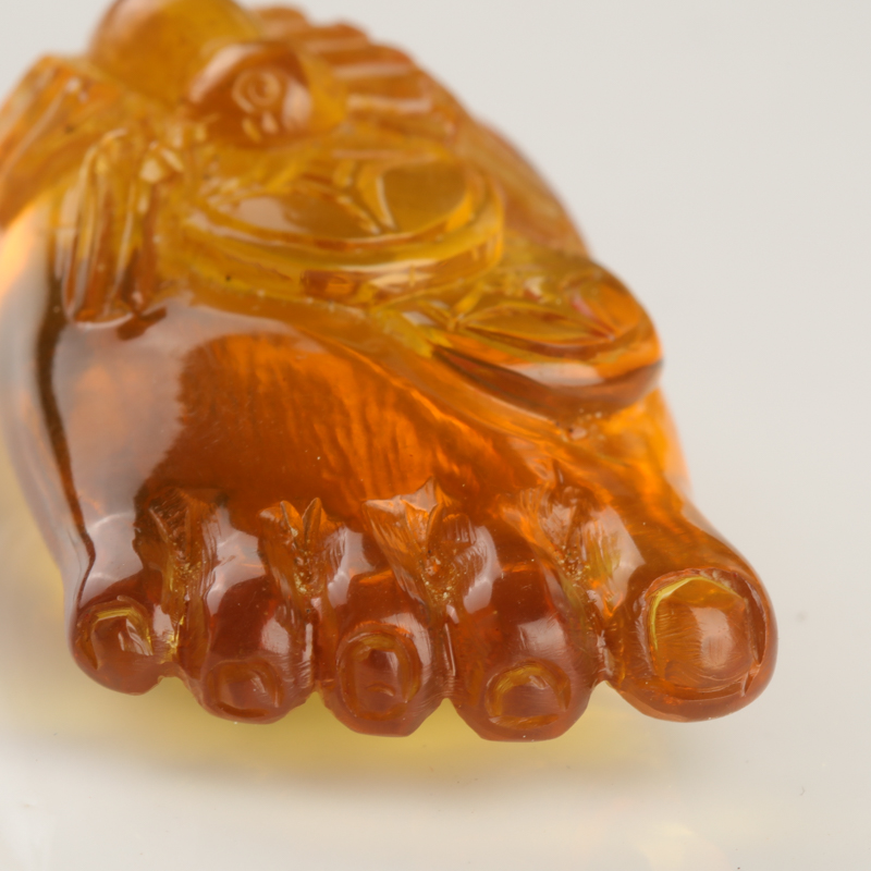 缅甸天然金珀-红掌柜