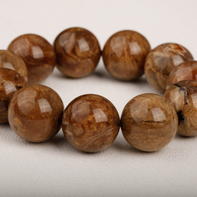 缅甸根珀手串-红掌柜