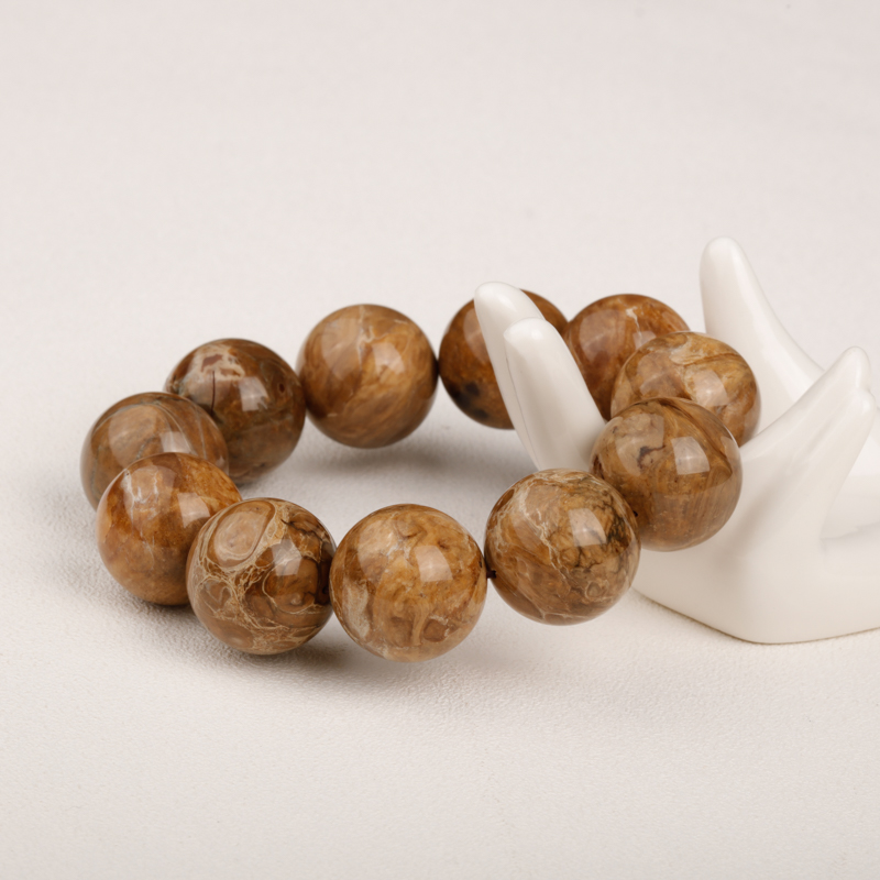 琥珀单圈手串-红掌柜