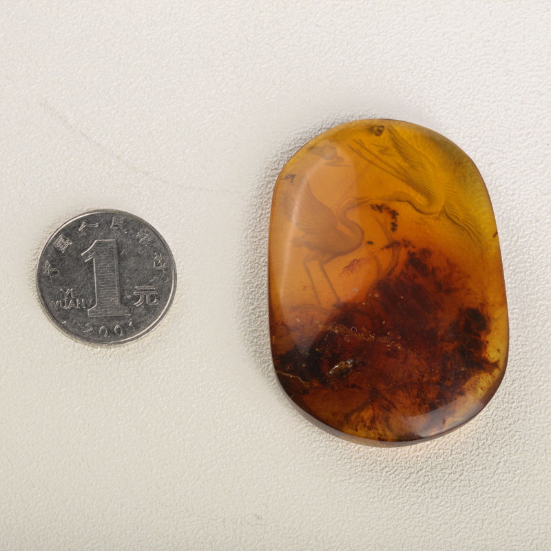 天然缅甸金棕珀-红掌柜