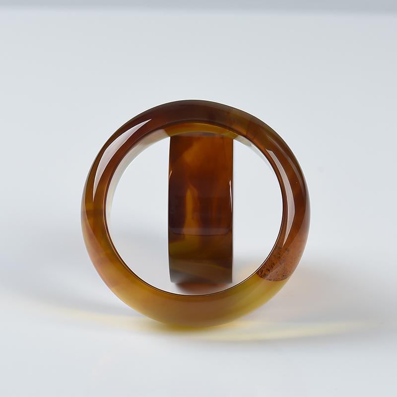 57mm棕珀平安镯套装-红掌柜