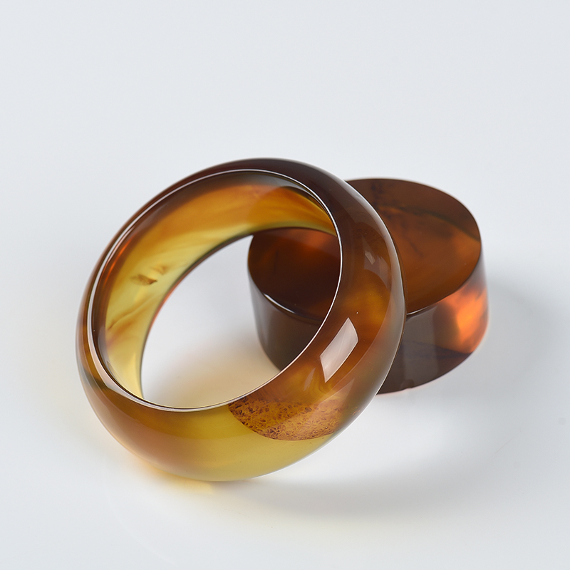 棕珀平安镯套装-红掌柜