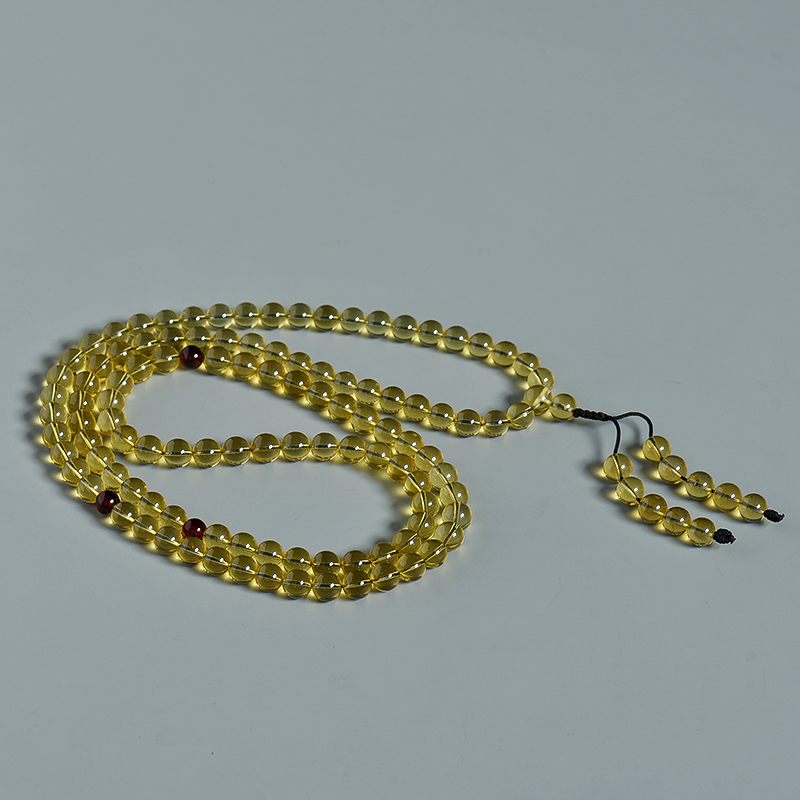 金珀108佛珠-红掌柜