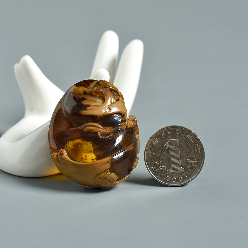 天然根珀吊坠-红掌柜