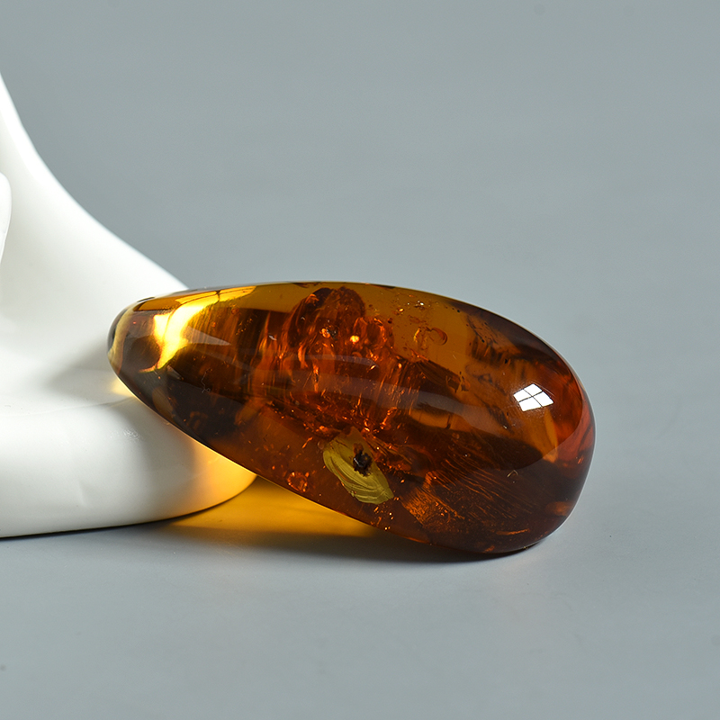 缅甸棕珀随形吊坠-红掌柜