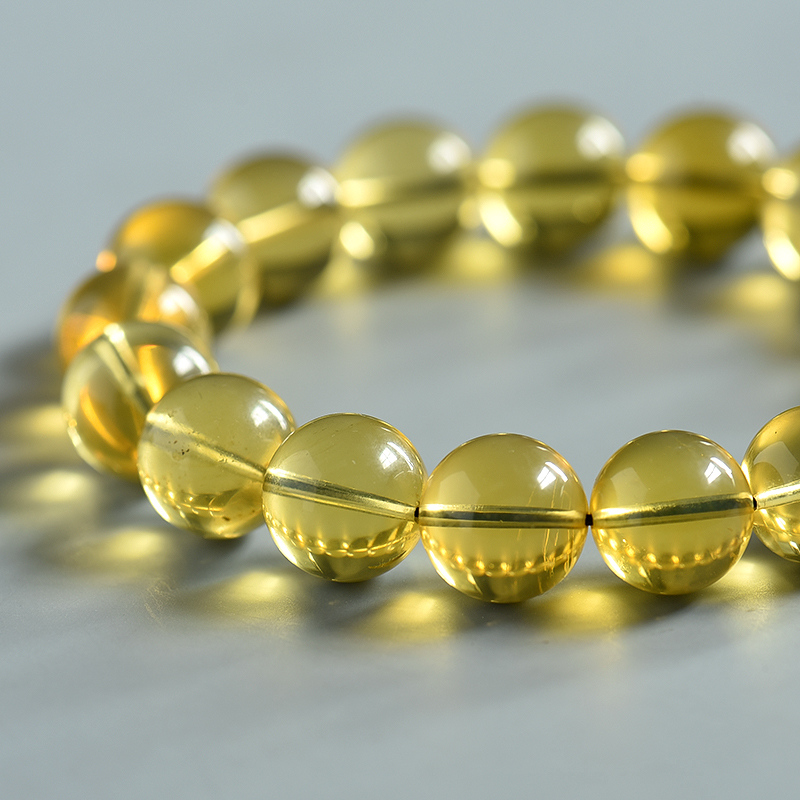 天然金兰珀单圈手串-红掌柜