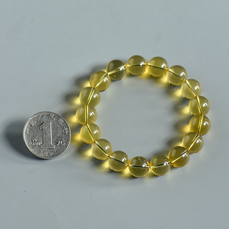 缅甸金兰珀单圈手串-红掌柜