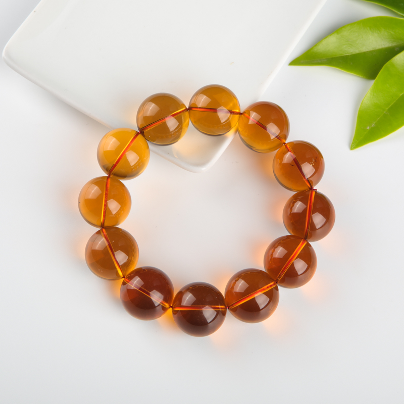 18.4mm金红珀手串-红掌柜