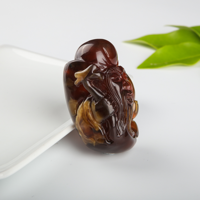 棕珀吊坠-红掌柜