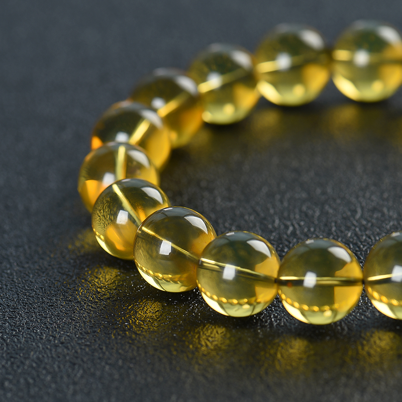 天然金兰珀单圈手串-红掌柜