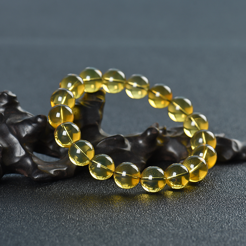 缅甸金兰珀单圈手串-红掌柜