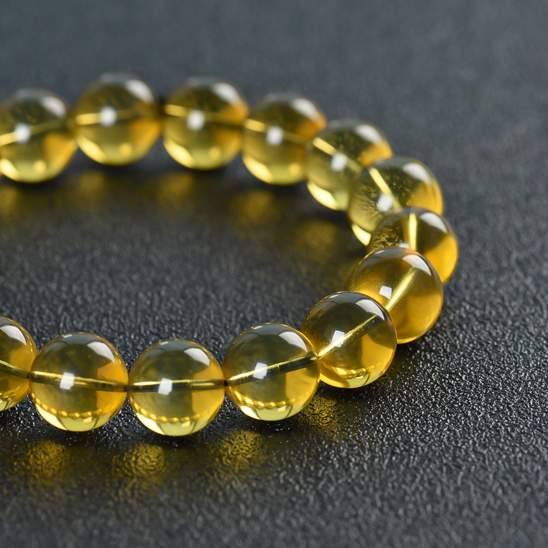 10.9mm缅甸金兰珀单圈手串-红掌柜