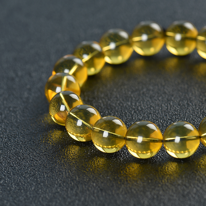 天然金兰珀单圈手串-红掌柜