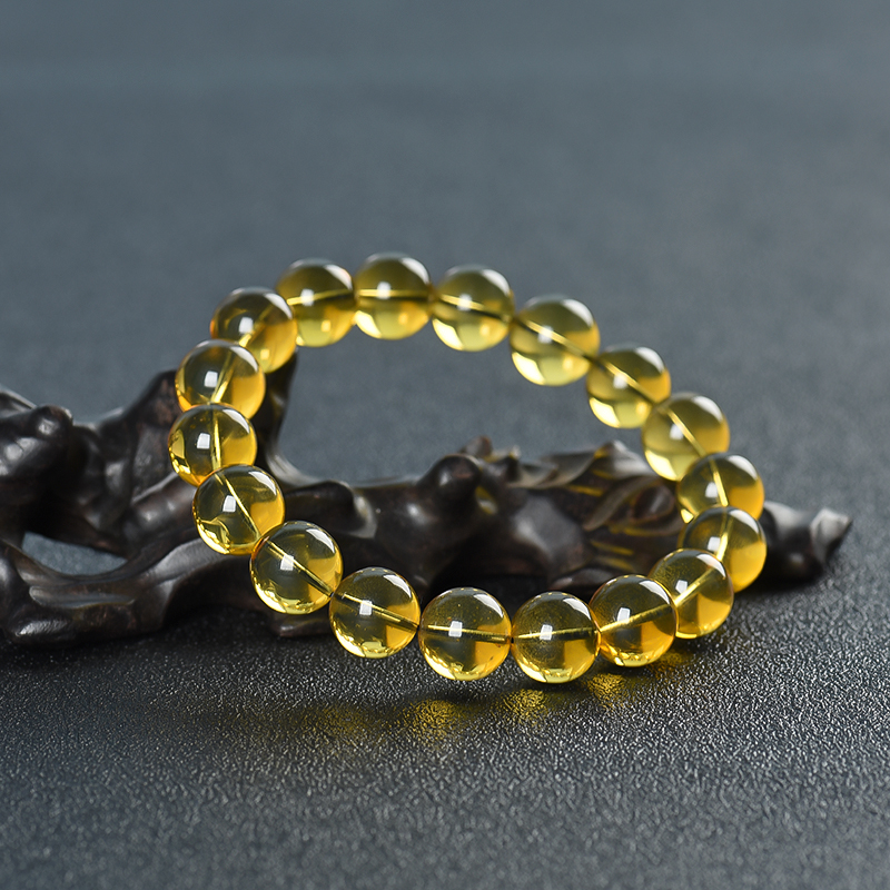 缅甸金兰珀单圈手串-红掌柜