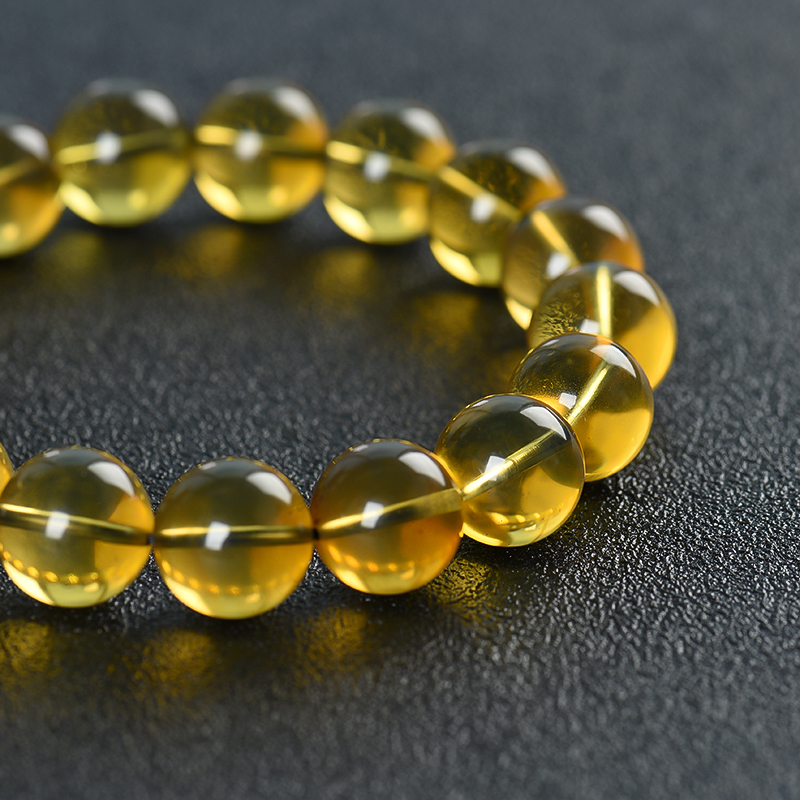 11.9mm缅甸金兰珀单圈手串-红掌柜