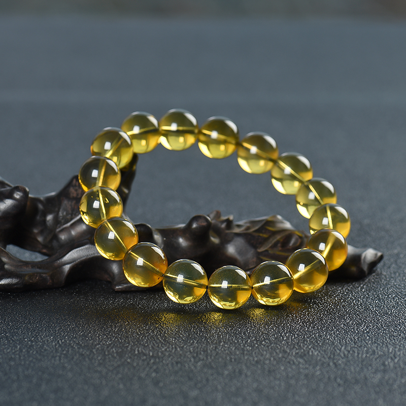 缅甸金兰珀单圈手串-红掌柜