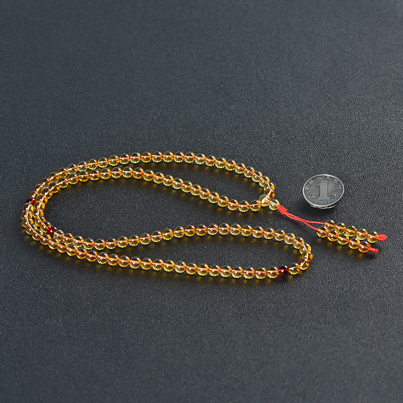 缅甸棕珀佛珠-红掌柜