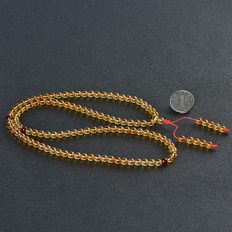 棕珀佛珠-红掌柜