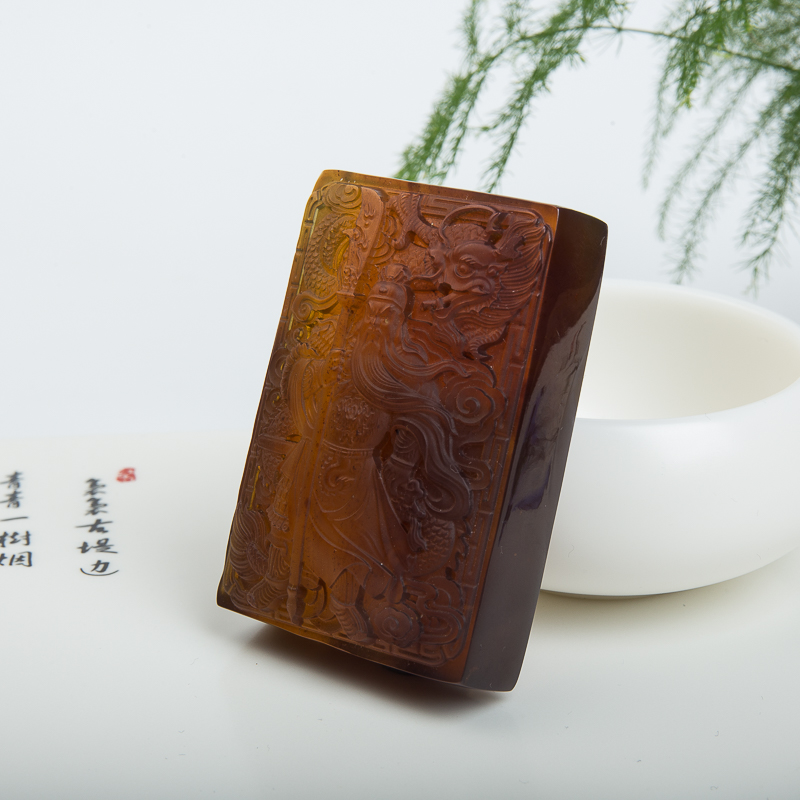 棕珀关羽-红掌柜