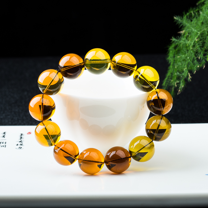琥珀单圈手串-红掌柜