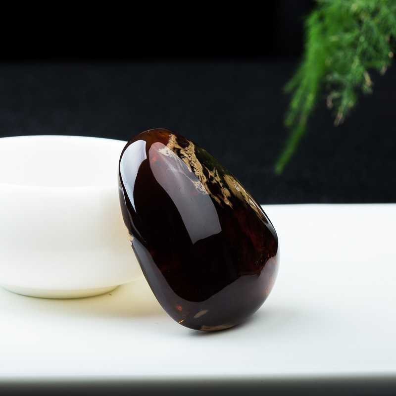 根珀随形吊坠-红掌柜