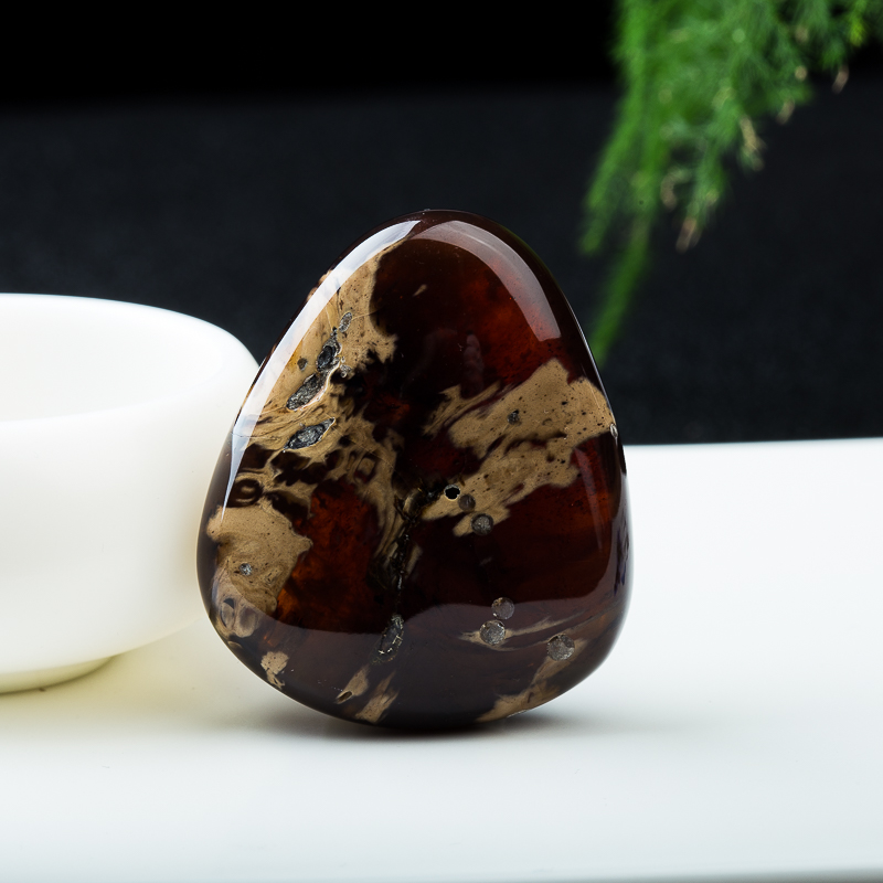 天然缅甸根珀吊坠-红掌柜