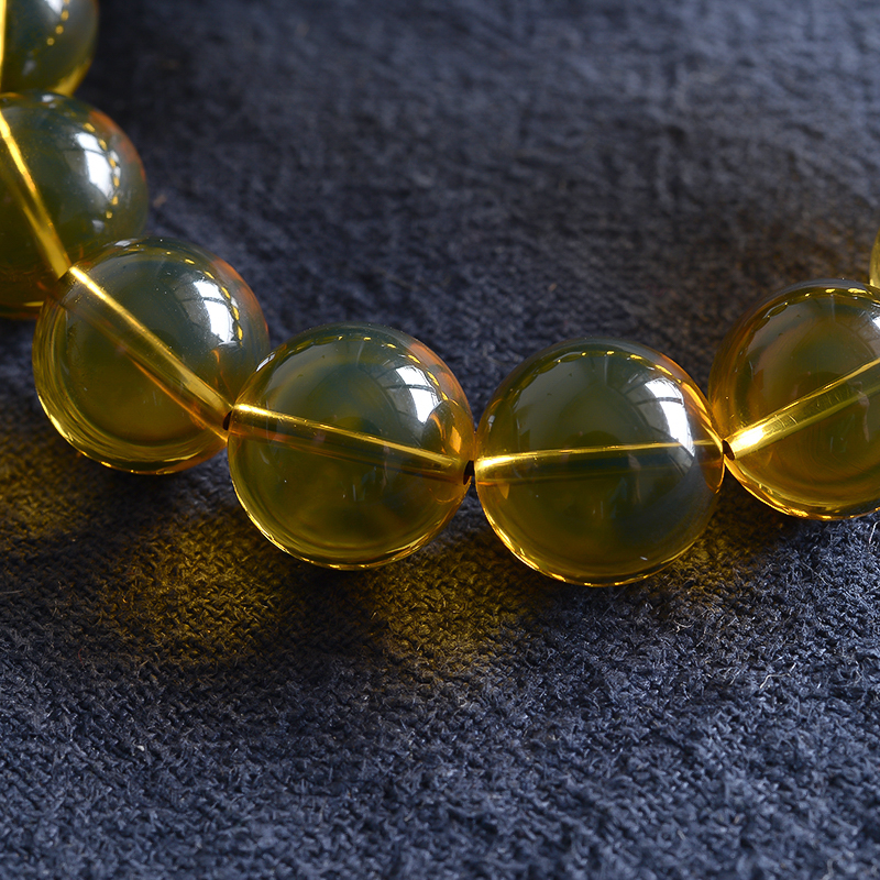 蓝珀手串 - 红掌柜珠宝