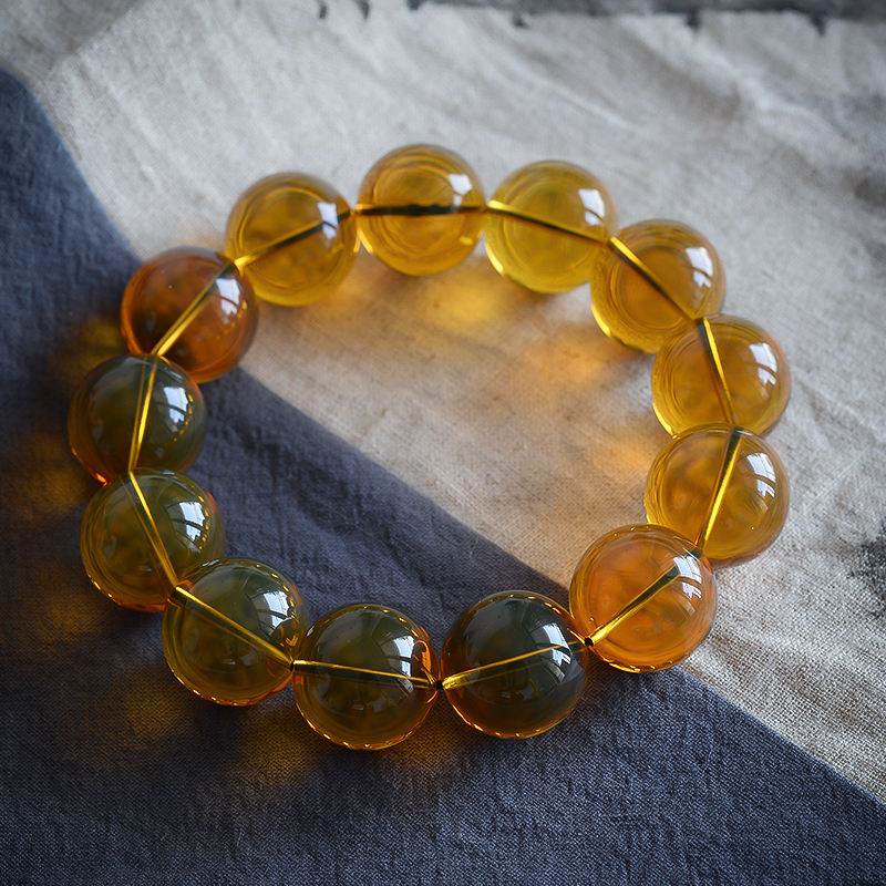 蓝珀单圈 - 红掌柜珠宝