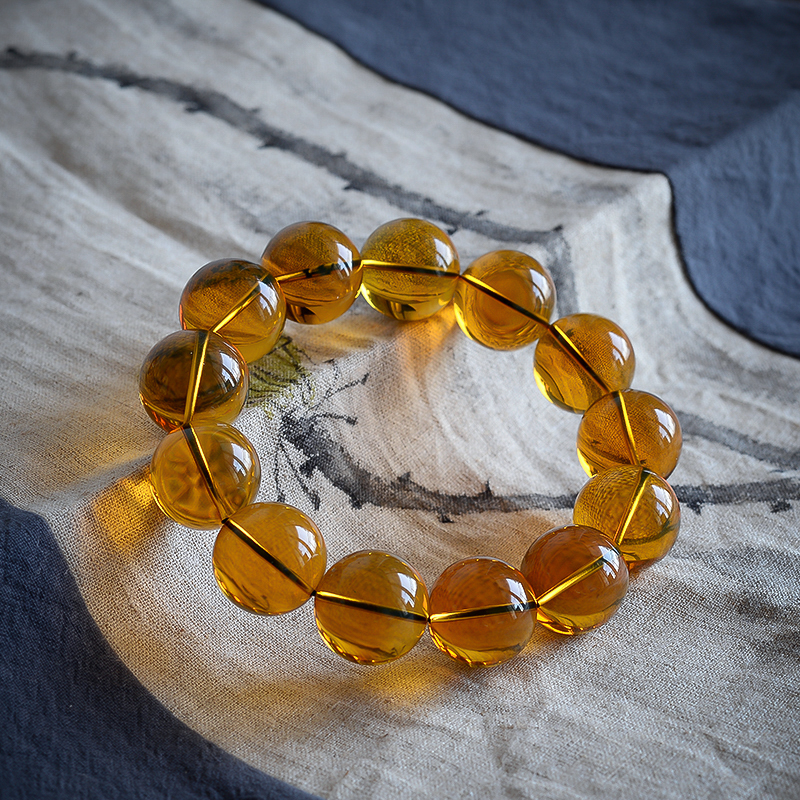 蓝珀手串 - 红掌柜珠宝