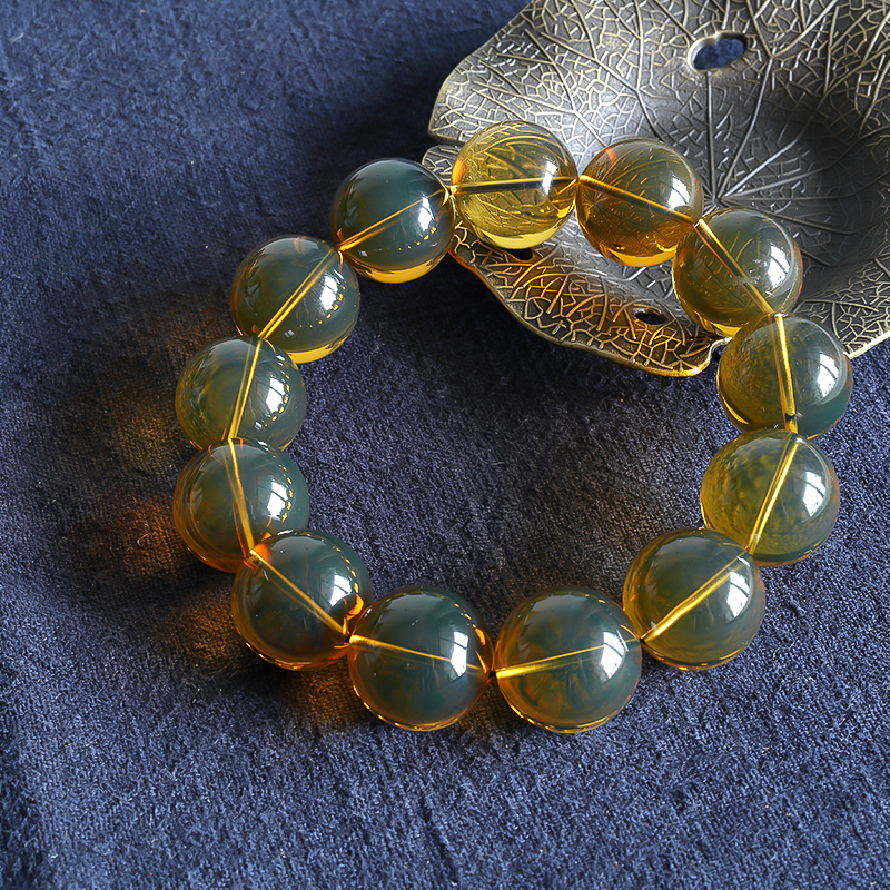 蓝珀手串 - 红掌柜珠宝