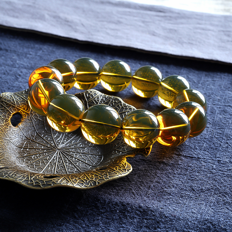 蓝珀手串 - 红掌柜珠宝