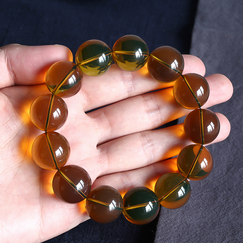 蓝珀手串 - 红掌柜珠宝