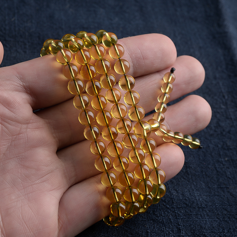 蓝珀念珠 - 红掌柜珠宝