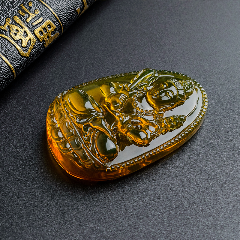 蓝珀虚空藏菩萨 - 红掌柜珠宝
