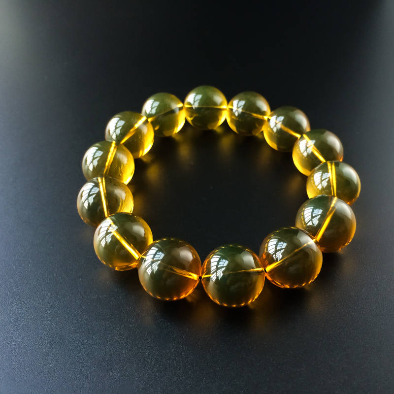 天然蓝珀手串-红掌柜