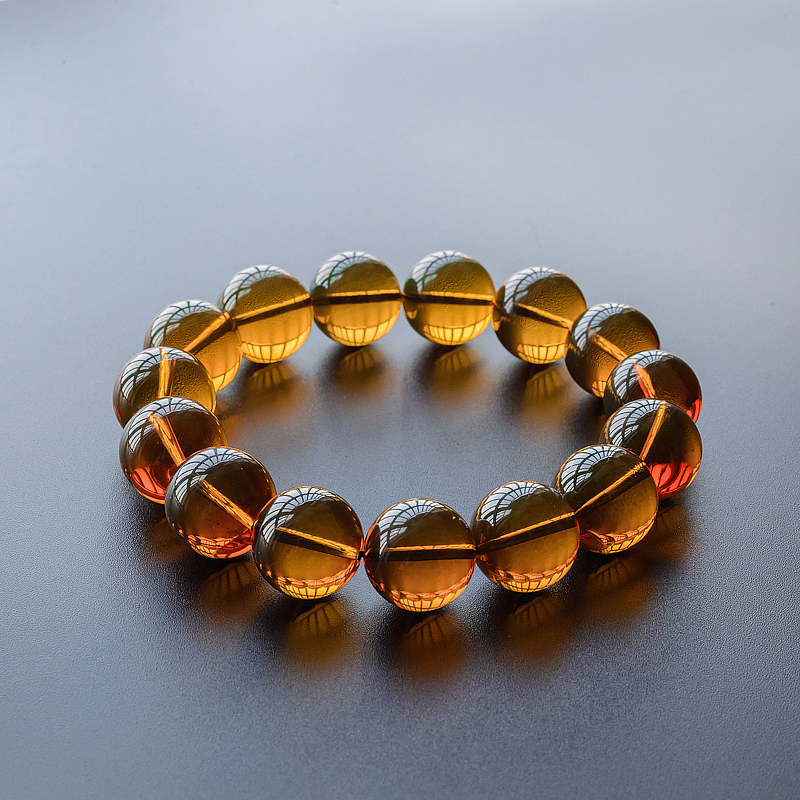 墨西哥蓝珀手串-红掌柜